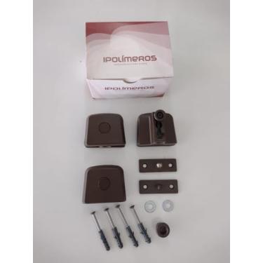 Imagem de Kit 02 Janela pivotante V/A capela de vidro temperado - Ipolímeros (Marrom)