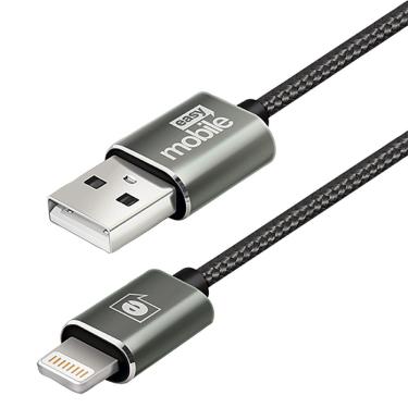Imagem de Cabo Lightning 1.5m Easy Mobile Premium Preto