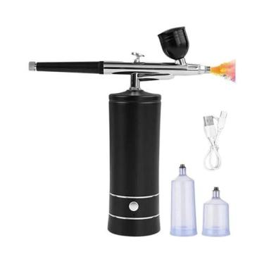 Imagem de Kit De Aerógrafo Portátil Sem Fio Com Pistola De Pulverização Portátil