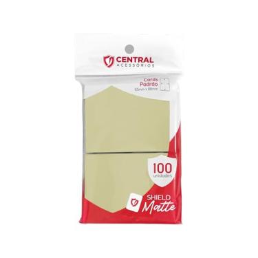 Imagem de Shield Matte Standard Cor Marfim Fosco Sleeve com 100 Protetores de cartas cartinhas para TCG Magic, K-POP, Dorama e outrs Cardgames
