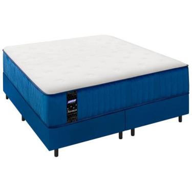 Imagem de Cama Box + Colchão Queen Gazin de Molas Ensacadas - 60cm de Altura Nev