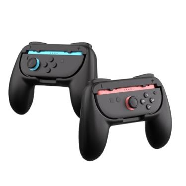 Imagem de Hand Grips for Nintendo Switch 2 Joycon Controller Grip Handle Holder Attachment Accessories for Switch 2 Joy-Con, Black & 2 Pack