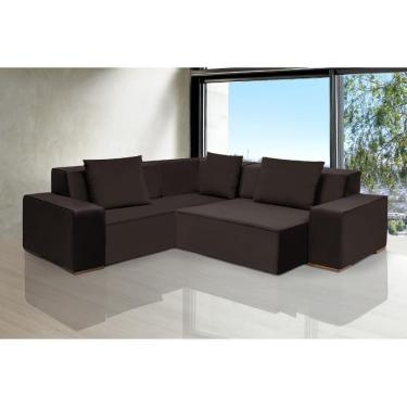 Imagem de Sofá De Canto Dubai 2,37x2,37m-marrom