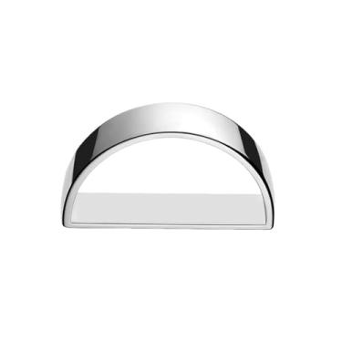 Imagem de Cachecol de seda semicírculo minimalista com clipe para mulheres, cachecóis, xale, camiseta, moderna, banhado a ouro, suporte de cinto, fecho para vestido, acessórios de roupas, joias modernas, Small