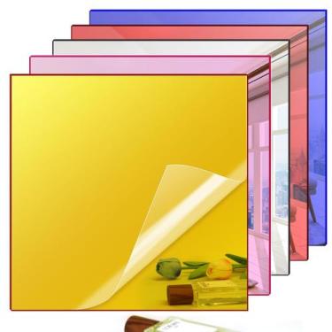 Imagem de Folhas de espelho de acrílico Adrattnay 30,4 x 30,4 cm 3 mm 5 unidades