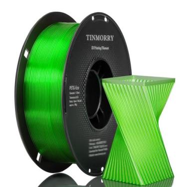 Imagem de Filamento de impressora 3D TINMORRY PETG 1,75 mm 1 kg verde transparen