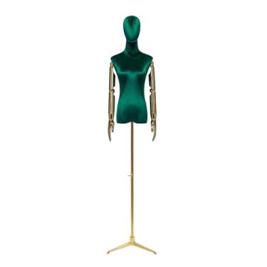 Imagem de Mannequin O manequim vem com um suporte de metal triangular, o braço robótico de galvanoplastia é ajustável e destacável(Green,Small)