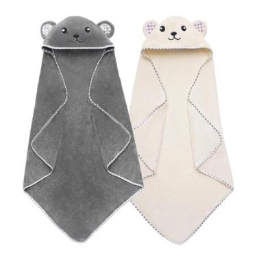 Imagem de Toalhas de bebê com capuz URSEORY Ultra Soft 31 x 31 polegadas, pacote