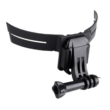 Imagem de Suporte de alça de queixo para capacete de motocicleta para GoPro com suporte de mandíbula de inserção rápida, acessório para câmera de ação DJI Insta36 e a maioria das câmeras de ação