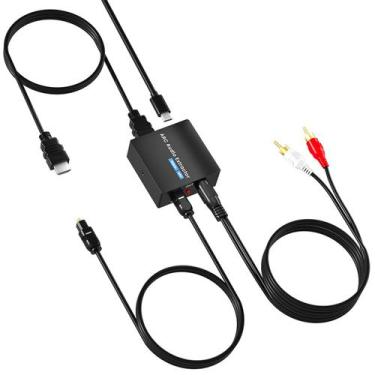 Imagem de Extrator de áudio HDMI ARC AMANKA 192 kHz com SPDIF + 3,5 mm