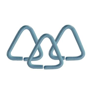 Imagem de Elo Para Chaveiro Argola Triangulo Para Confecção de Chaveiros e Artesanato 8mm (AZUL BEBE)