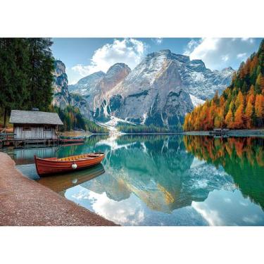 Imagem de Quebra-cabeça MINIWAN Braies Lake 1000 peças com letras