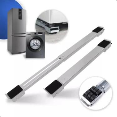 Imagem de 10X Base Com Rodinhas Para Geladeira Fogão E Maquina De Lav