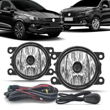 Imagem de Kit farol de milha do Fiat Cronos e do Argo 2017 2018 2019 2020 2021 2