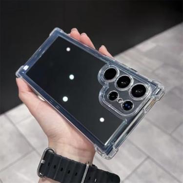 Imagem de Capa de acrílico rígida transparente de luxo à prova de choque para Samsung Galaxy S24 S23 S22 Fe Plus S25 Ultra A34 A54 A15 A25 A35 A55 A53 5g (para A34 5G/transparente)