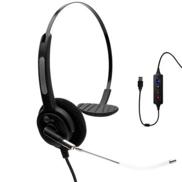 Imagem de Headset TopUse Htu-310, Com Microfone, USB, Monoauricular, Com Cancelador De Ruído