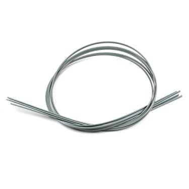 Imagem de 5 hastes de solda de plástico, 0,1" (2,5 mm) de diâmetro x 3,28 pés (1 m) varas redondas de PVC, para reparo diário de plástico de para-choques de carro, cinza escuro