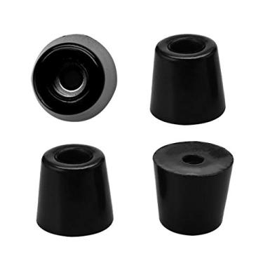 Imagem de 4 peças de borracha amortecedores pés amortecedores móveis mesa armário pernas almofadas antiderrapantes com arruela de metal D19x14xH17mm