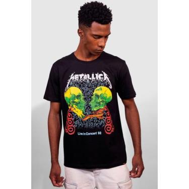 Imagem de Camiseta Metallica Live in Concert 92 - Piticas, M, Preto, Unissex