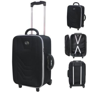 Imagem de Mala de Viagem Pequena de bordo Village com alça e 2 rodinhas, Preto