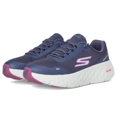 Imagem de Skechers Tênis feminino Go Walk Max Amortecimento Flex, Azul-marinho/roxo, 43
