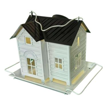 Imagem de Alimentadores solares de pássaros para atividades ao ar livre | Alimentador de pássaros silvestres pendurável - Estação de alimentação para periquito pendurável, recipiente de comida de jardim para