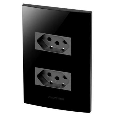 Imagem de Conjunto 2 Tomadas 20A - Inova Black / Grafite - Bpg06 - Alumbra