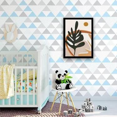 Imagem de Quadro Decorativo Abstrato Folhagem Marrom III 34x23cm - Quadros On-Li