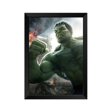 Imagem de Quadro Decorativo Hulk com acrílico A4 - Kolor