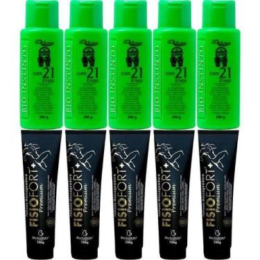 Imagem de Revenda 5 Pomada Fisiofort Premium 150G 5 Gel Detonador 100G - Bio Ins