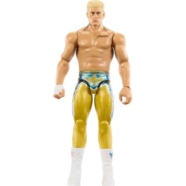 Imagem de Mattel Boneco WWE Cody Rhodes, Série Main Event #159, Superstar colecionável de 15 cm com 14 pontos de articulação e visual realista, JGD46