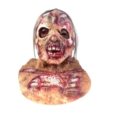 Imagem de Máscara Zombie Mummy de resina facial completa com mancha de sangue 22x50cm