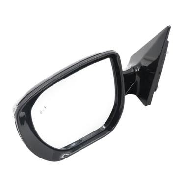 Imagem de XQSMWF Espelho externo do lado esquerdo do motorista preto compatível com Hyundai Santa Fe Sport 2013-2018 com luz de seta e detecção de ponto cego 6 pinos # 876104Z011 HY1320234