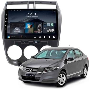 Imagem de Multimídia Adak 10P City Ar Analogico 2008 a 2014 2+64GB Quadcore Carplay Android Auto Gps