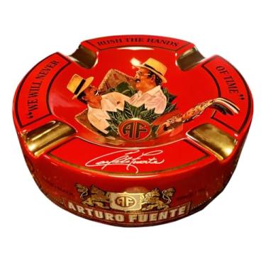 Imagem de Cinzeiro para Charuto Journey Through Time, Vermelho, 4 Espaços, Design Clássico