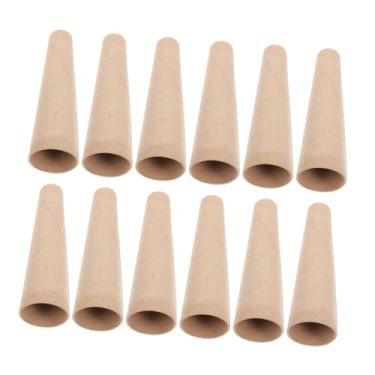 Imagem de NUOBESTY Tubos de enrolador de fios, tubos de papel de cone de 16,89 cm para tricô de lã, ferramentas de enrolamento de esferas, peças de substituição inversor de tubo têxtil de precisão leve