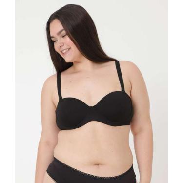 Imagem de Sutiã Plus Size Com Base E Com Bojo Marisa-10036, 50, Preto