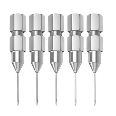 Imagem de Aplicador De Graxa Com Agulha Para Lubrificação | Design Compacto e Ultra-Fino | Conjunto De Bicos Retos Para Aplicação De Graxa,Para Uso Em Caminhões Veículos Rv Sedans Automotivos E Pickups