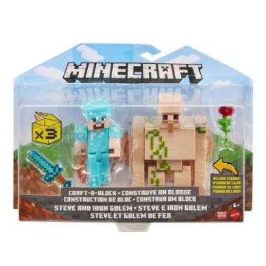 Imagem de Minecraft vanilla figuras 3, 25 polegadas pack duplo sort gtt53-t10195