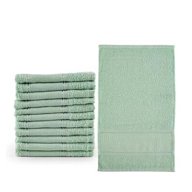 Imagem de Kit 12 toalhas de lavabo social - Verde Caribe