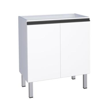 Imagem de Balcão Cooktop Aço Gaia 5 Bocas Branco Montado Cozimax