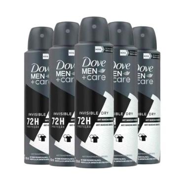 Imagem de Kit Desodorante Aerosol Dove Men Invisible 150ml - 5 unidades
