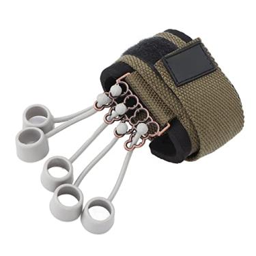 Imagem de ZJchao Exercitador de Força Dos Dedos, Pulseira Ajustável, Universal para Mãos Esquerda e Direita, Adequado para Escalada, Tênis, Beisebol, Guitarra, Piano, Baterista, etc. (20lbs)