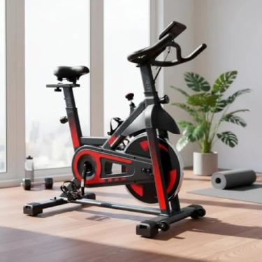 Imagem de Bicicleta Ergométrica Spinning MK FIT, Design Moderno, Roda de Inércia 10Kg, Silenciosa, Confortável,