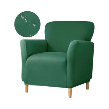 Imagem de Capa De Sofá Elástica Repelente À Água, Cor Sólida, Capa Para Poltrona