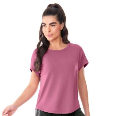 Imagem de Blusa Fitness Modelagem Ampla Dusty Pink - Zee Rucci, GG