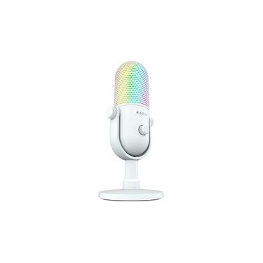Imagem de Microfone Razer Seiren V3 Chroma, RGB, Conexão USB, Branco - RZ19-05060200-R3U1