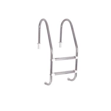 Imagem de Escada Piscina Aço Inox Com Degraus Corrimão Resistente - Supera Inox 