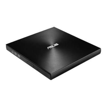 Imagem de ASUS ZenDrive Ultra Slim USB 2.0 unidade óptica externa 8X DVD +/-RW com suporte M-Disc para Windows e Mac e Nero BackItUp para dispositivos Android (SDRW-08U7M-U/BLK/G/AS), preto