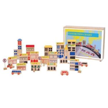 Imagem de Brinquedos Educativos Blocos Construindo Cidades 85 Peças - Sonho de C
